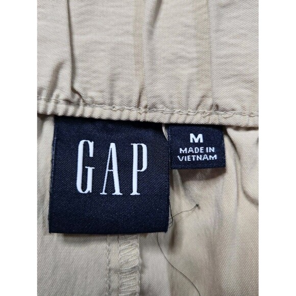 GAP Khaki Pull On Casual Cuff Ankle Jogger Pants Size Medium 30x26 - Picture 10 of 11